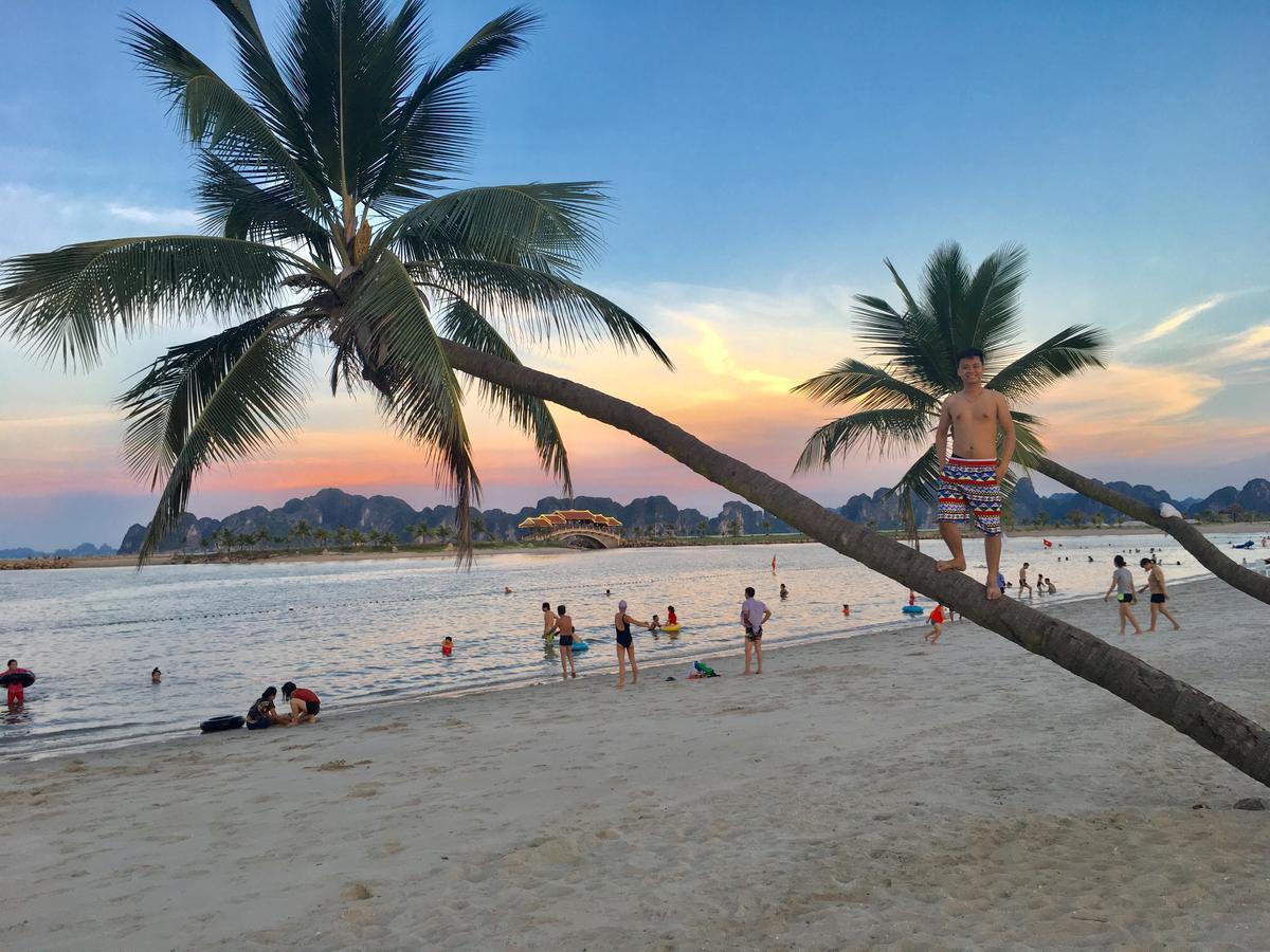 Moc Tra Hotel Tuan Chau Ha Long Bagian luar foto